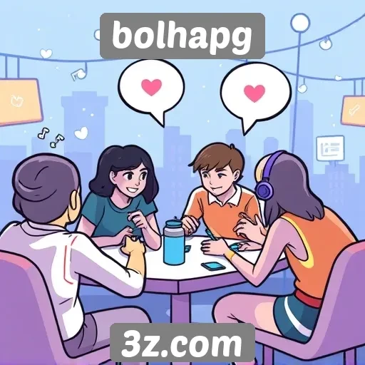 Novos recursos de interação social no site bolhapg